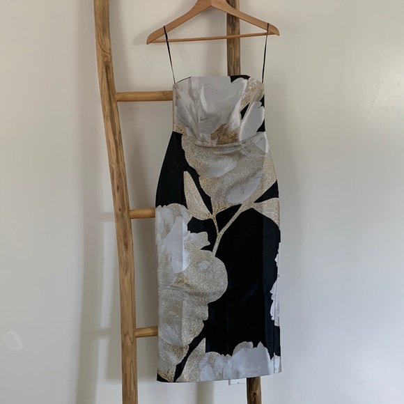 Anthropologie Dresses & Skirts - Brand new Anthropologie elegant floral strapless dress by Eva Franco with tag.